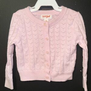 Cat & Jack Light Pink Button-Up Sweater